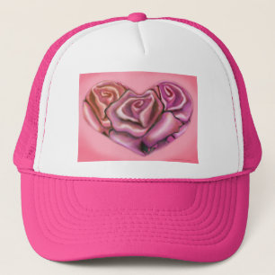 Casquette Coeur rose