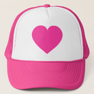 Casquette Coeur rose simple