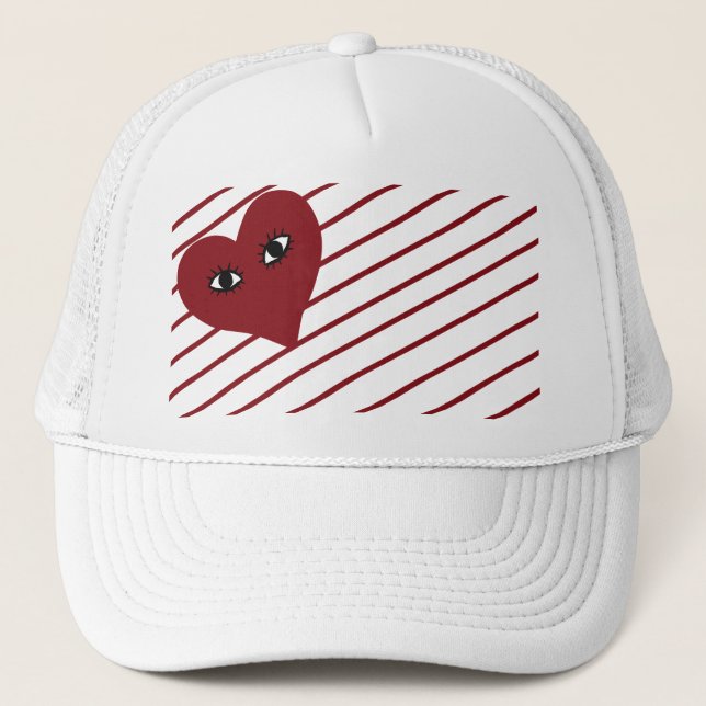 Casquette Coeur rouge (Devant)