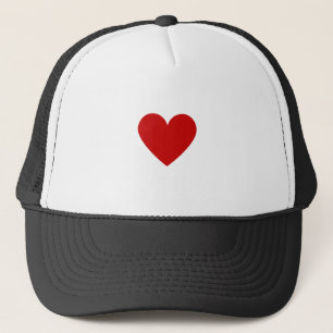 Casquette Cœur Rouge Minimaliste Amour Moderne Simple Ajoute