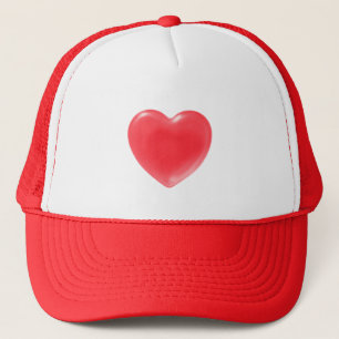 CASQUETTE COEUR ROUGE VALENTINE