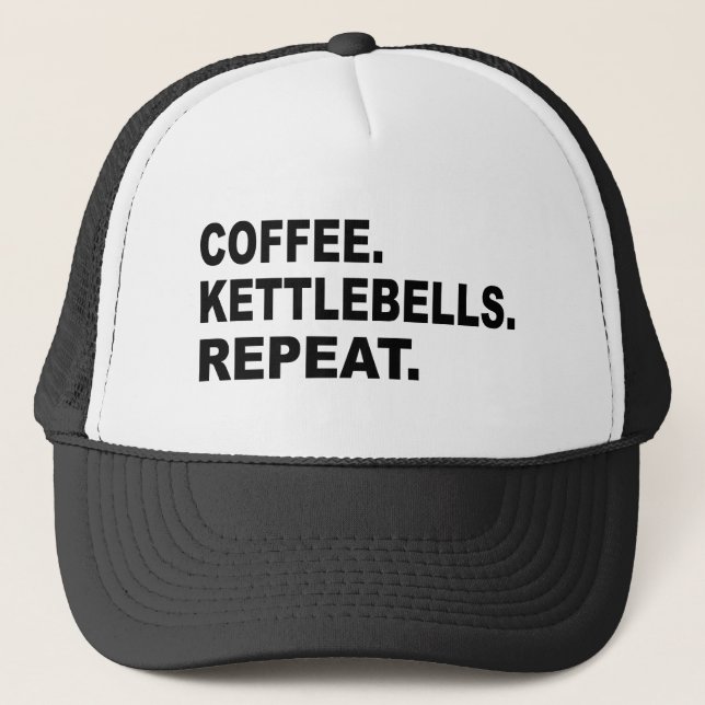 Casquette Coffee Kettlebells Répéter (Devant)