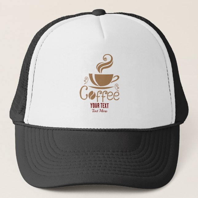 Casquette Coffee Lover Design – Minimal Coffee Cup Graphic (Devant)