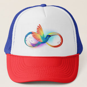 Casquette Colibri arc-en-ciel avec symbole Infinity