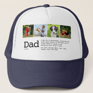 Casquette Collage de photos de définition de papa