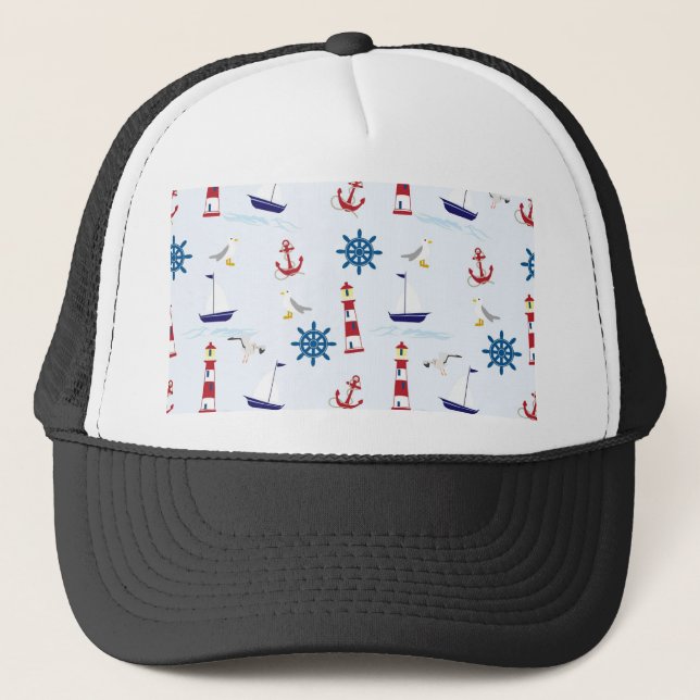 Casquette Collage nautique (Devant)