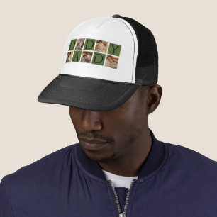 Casquette Collage photo papa personnalisé - Fête des pères m