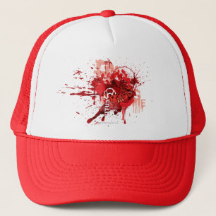 Casquette Collage rouge de corps de lanterne