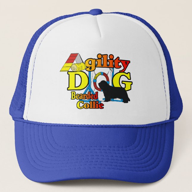 Casquette Collie d'agilité marquée (Devant)