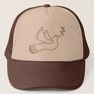 Casquette Colombe et branche d'olivier