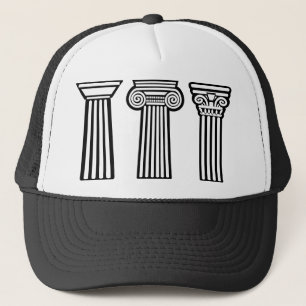 Casquette Colonne Colonne Colonnes doriques des commandes gr