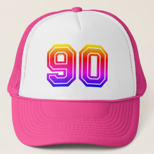 Casquette Colorful 90th Birthday Party