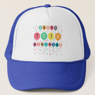 Casquette Colorful Happy 70e anniversaire