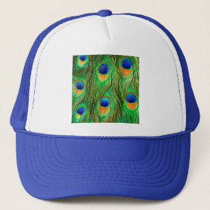 Casquette Colorful Peacock Feathers Print