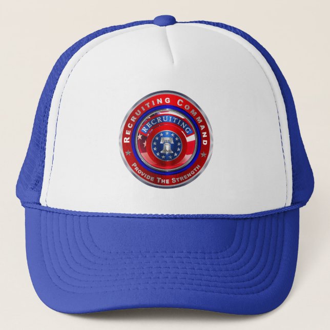 Casquette Commandement du recrutement de l'Armée de terre "  (Devant)