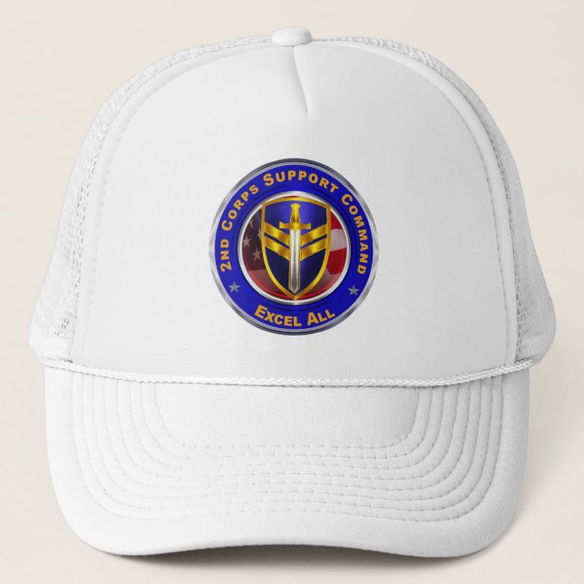 Casquette Commandement du soutien du 2e Corps "COSCOM" (Devant)