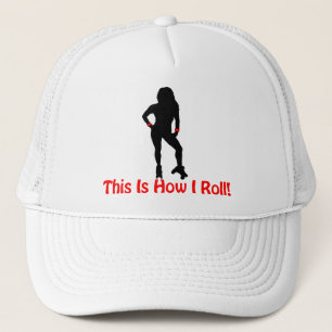 Casquette Comment je roule la fille de Derby de rouleau