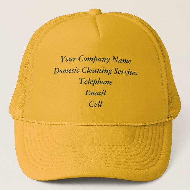 CASQUETTE COMMERCES - SERVICES DE NETTOYAGE INTÉRIEUR UK (Devant)