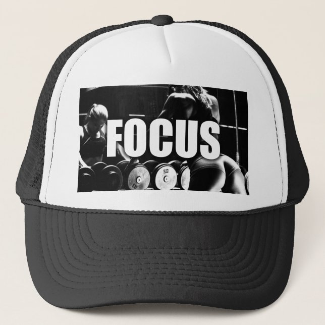 Casquette CONCENTRE - Motivation de l'entraînement des femme (Devant)
