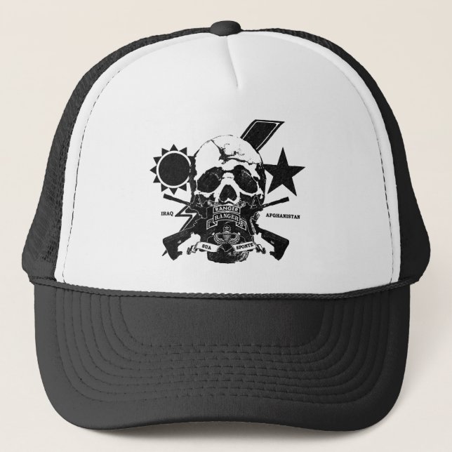 Casquette Conception 1/75 de crâne de garde forestière avec (Devant)