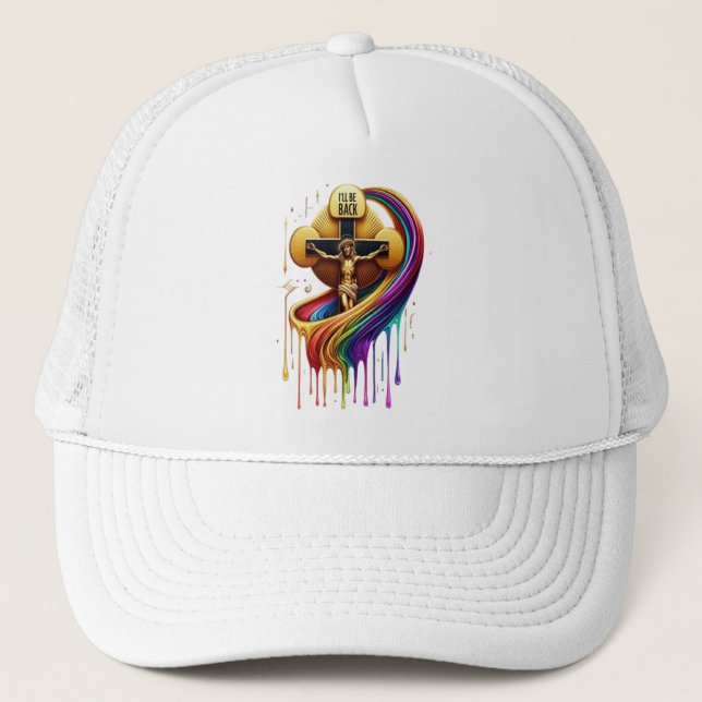 Casquette Conception artistique contemporaine d'une figure c (Devant)
