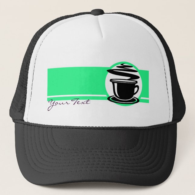 Casquette Conception chaude de café (Devant)