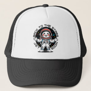 Casquette Conception d'astronaute mignon revenant aux étoile