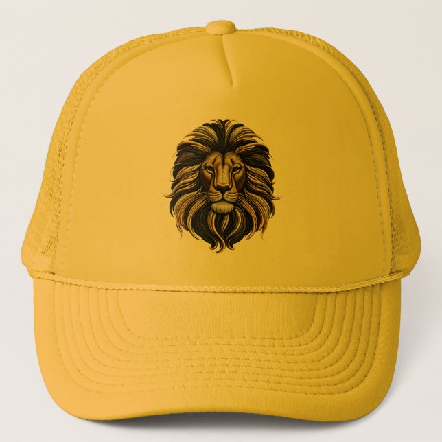 Casquette Conception de broderie Majestic Mane Lion (Devant)