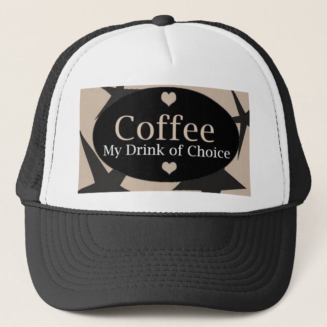 Casquette Conception de café cool (Devant)