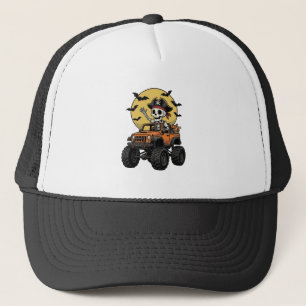Casquette Conception de camion monstre squelette pirate Hall