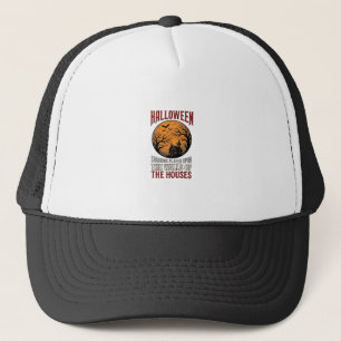 Casquette Conception de chemise de lune de maison hantée Hal
