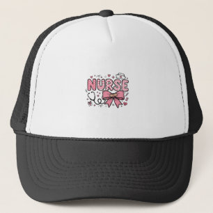 Casquette Conception de chemise vectorielle Cute Nurse Bow H