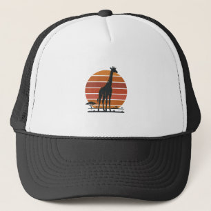 Casquette Conception de chemise vectorielle Safari Coucher d