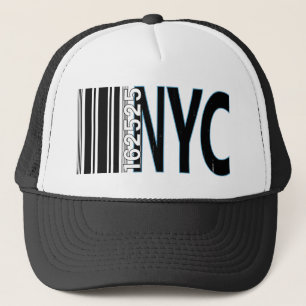 Casquette Conception de code à barres New York City 1625