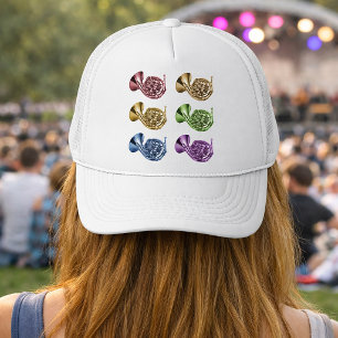 Casquette Conception de collage de cor d'harmonie arc-en-cie