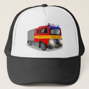 Casquette Conception de dessin du moteur cool d'incendie pou