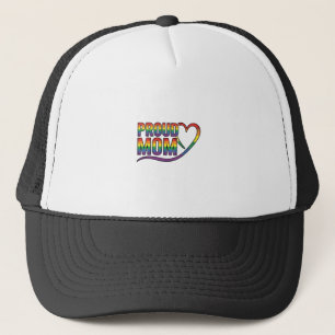 Casquette Conception de gravure vintage cœur arc-en-ciel de