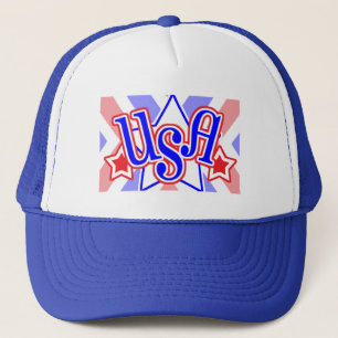 Casquette Conception de lettrage américain patriotique amusa
