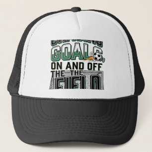Casquette Conception de maillot de terrain vintage de footba
