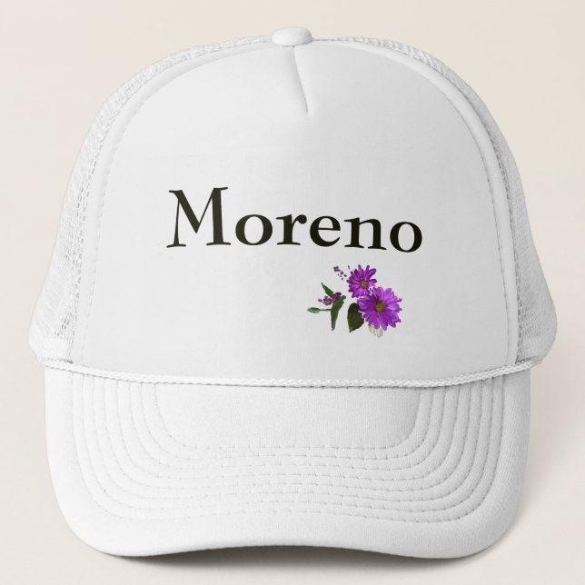 Casquette Conception de marguerites - Lettres d'olive (Devant)