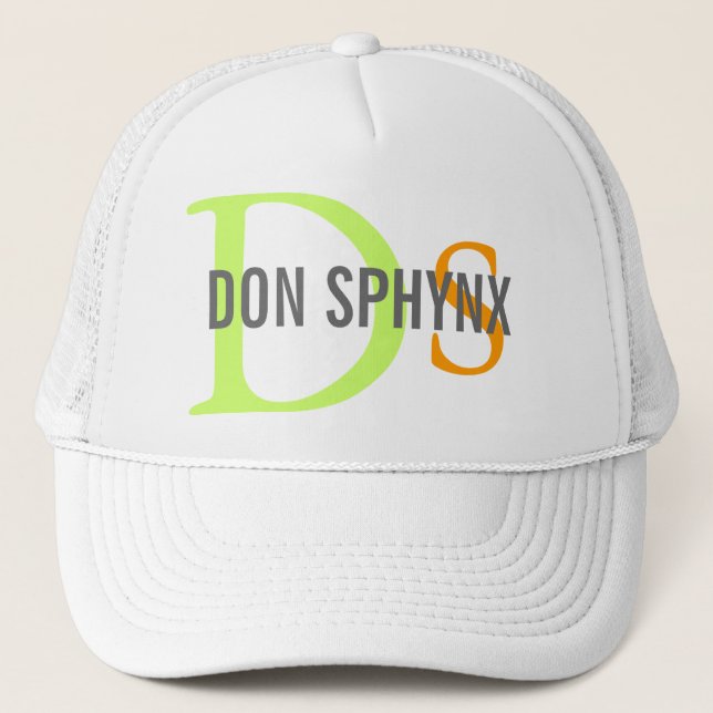 Casquette Conception de monogramme de chat de Don Sphynx (Devant)