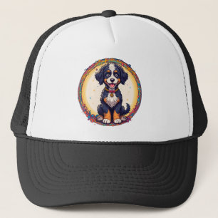 Casquette Conception de style dessin animé coloré de chiot m