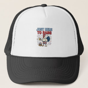 Casquette Conception de T-shirt de Bière Feux d'Artifice Coq