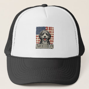 Casquette Conception de T-shirt pour chien vintage patriotiq