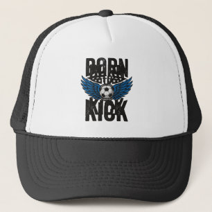 Casquette Conception de T-Shirt Vintage Born To Kick Soccer