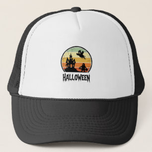 Casquette Conception de T-shirt Vintage Halloween Maison Han