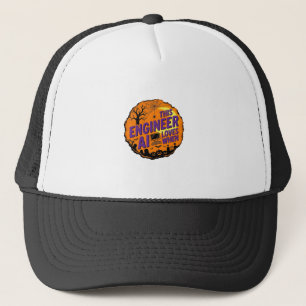 Casquette Conception de vecteur vintage d'ingénieur de Hallo