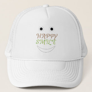 Casquette conception de visage sourire vibrations positives