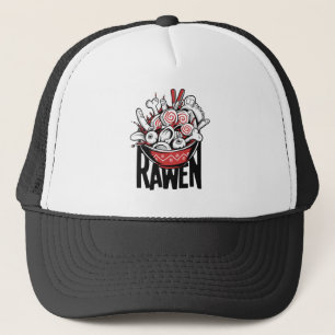 Casquette Conception de zombie de nouilles Ramen folle