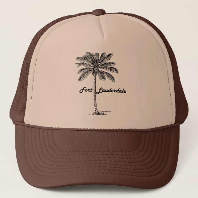 Casquette Conception noire et blanche de Fort Lauderdale et (Devant)